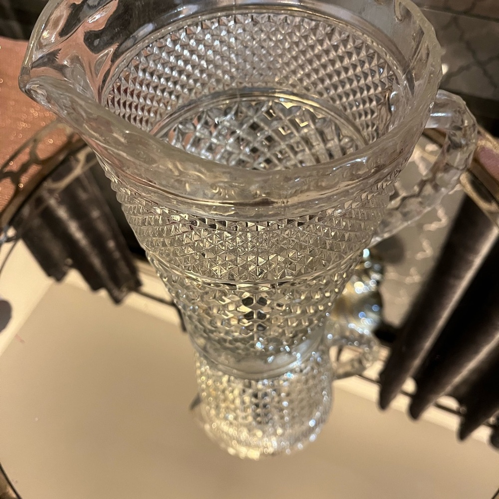 Elegant Clear Glass Pitcher